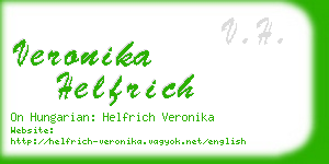 veronika helfrich business card